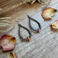 Teardrop Earrings – Sterling Silver with Spiny Oyster Center