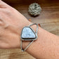 Cuff Bracelet- White Buffalo and Sterling silver