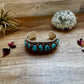 Cuff - Sterling silver Cuff Bracelet with Kingman turquoise