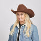 Cattleman Chocolate | Womens Felt Brown Cowgirl Hat  - Bourbon Cowgirl