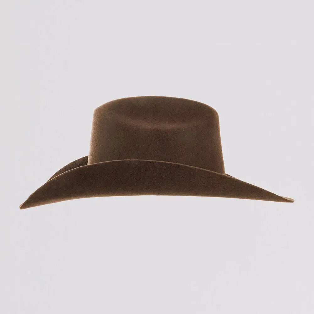 Cattleman Chocolate | Womens Felt Brown Cowgirl Hat  - Bourbon Cowgirl