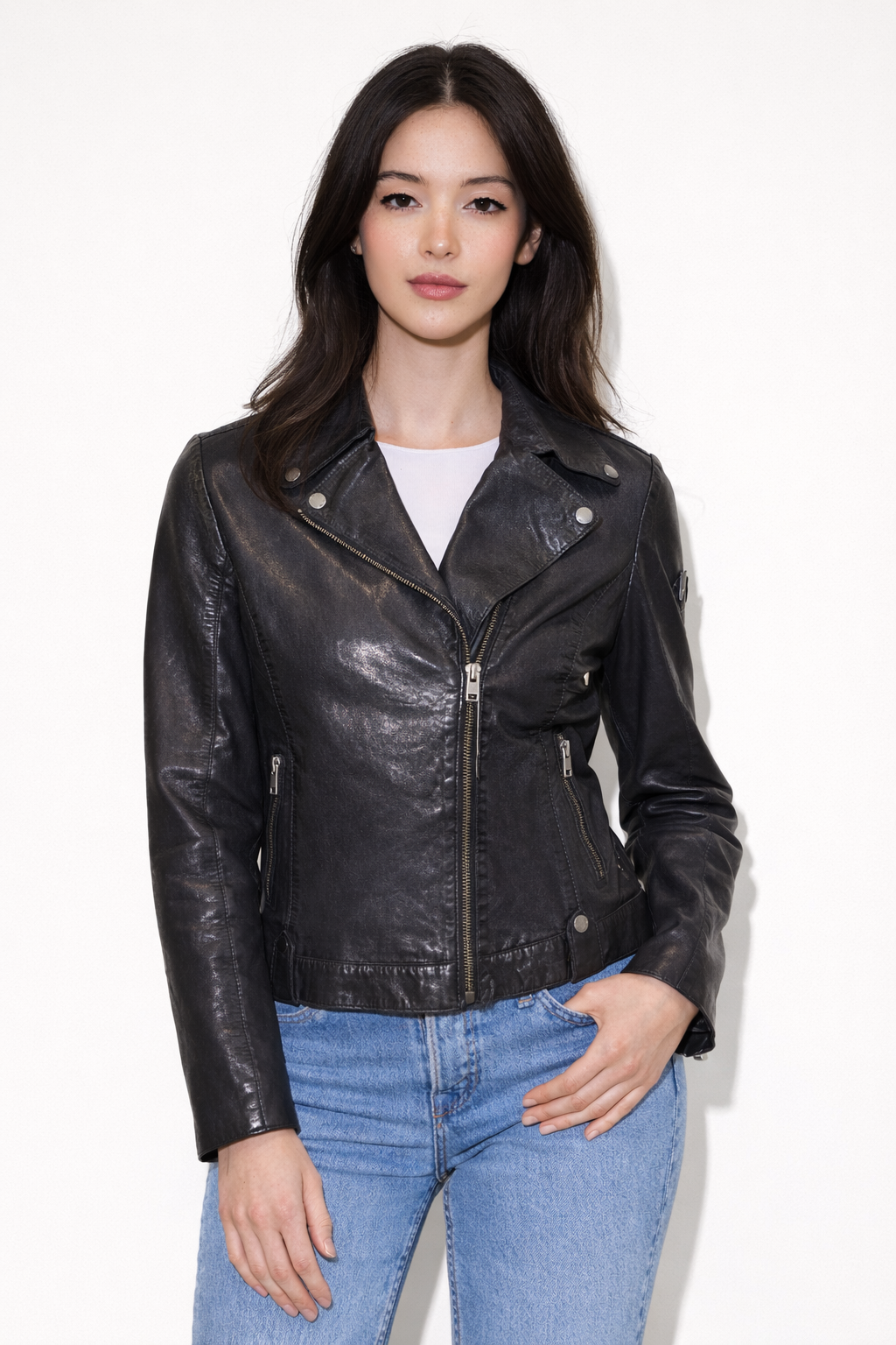Fayola RF Leather Jacket