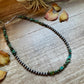 Sterling Silver Pearl & Turquoise Necklace – 16" + Extender