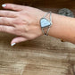 Cuff Bracelet- White Buffalo and Sterling silver