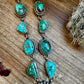 Royston turquoise necklace lariat and earrings set