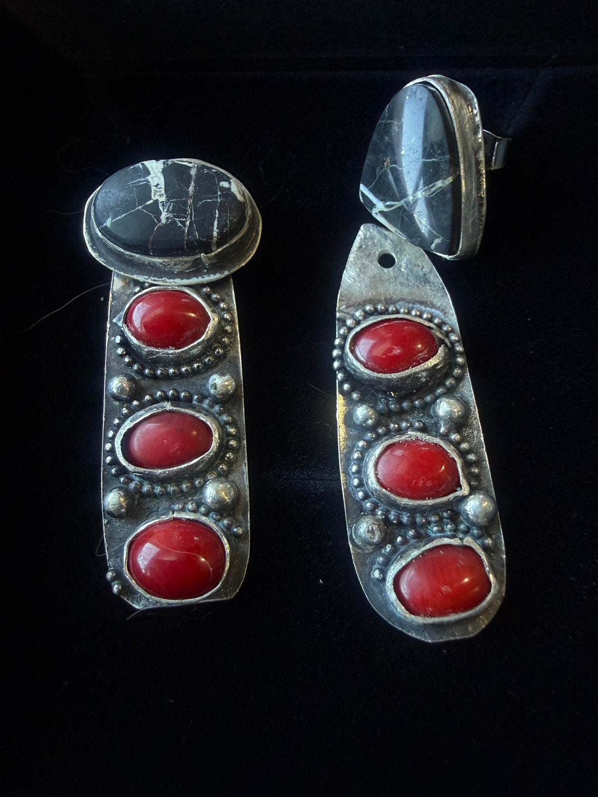 Dorothy Series | White Buffalo Post + Mediterranean Coral Earring Jackets