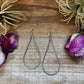 Sterling Silver Teardrop Rope Earrings – Lightweight