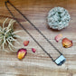 Bar Necklace - White Buffalo & Sterling Silver option 2