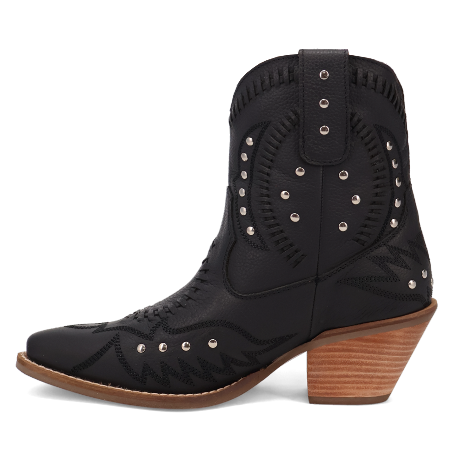 Precious Leather Black Bootie Ankle Boot by Dingo