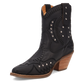 Precious Leather Black Bootie Ankle Boot by Dingo
