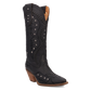 Pretty 'N Pink Leather Boots in Black Cowboy Boot by Dingo