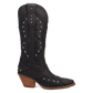 Pretty 'N Pink Leather Boots in Black Cowboy Boot by Dingo