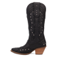 Pretty 'N Pink Leather Boots in Black Cowboy Boot by Dingo