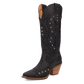 Pretty 'N Pink Leather Boots in Black Cowboy Boot by Dingo