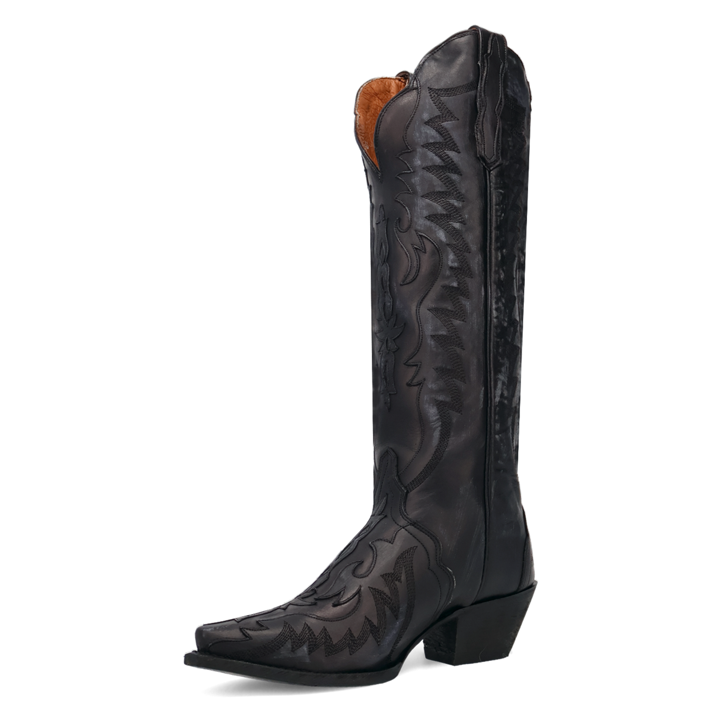 Hallie Leather Boot in Black Cowboy Boot by Dan Post
