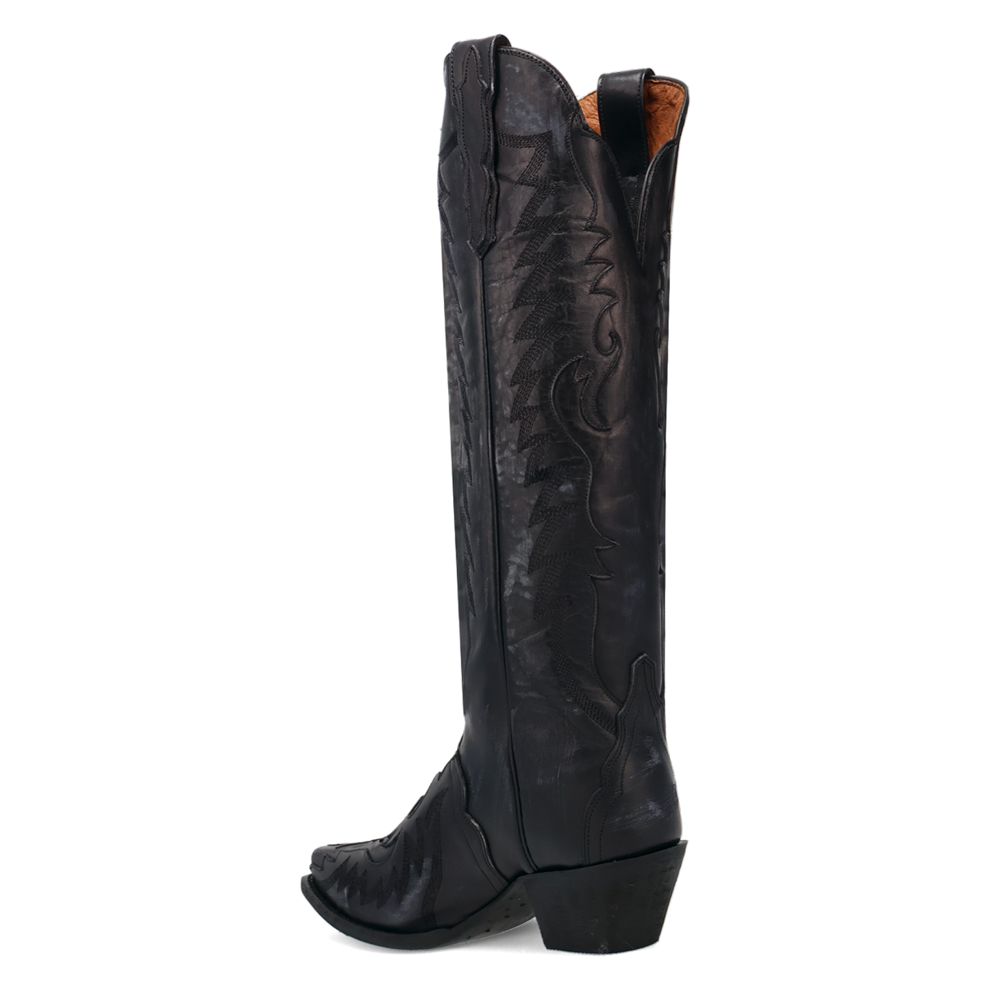 Hallie Leather Boot in Black Cowboy Boot by Dan Post