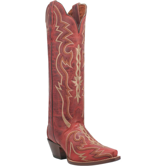 Silvie Cowboy Boot in Red by Dan Post