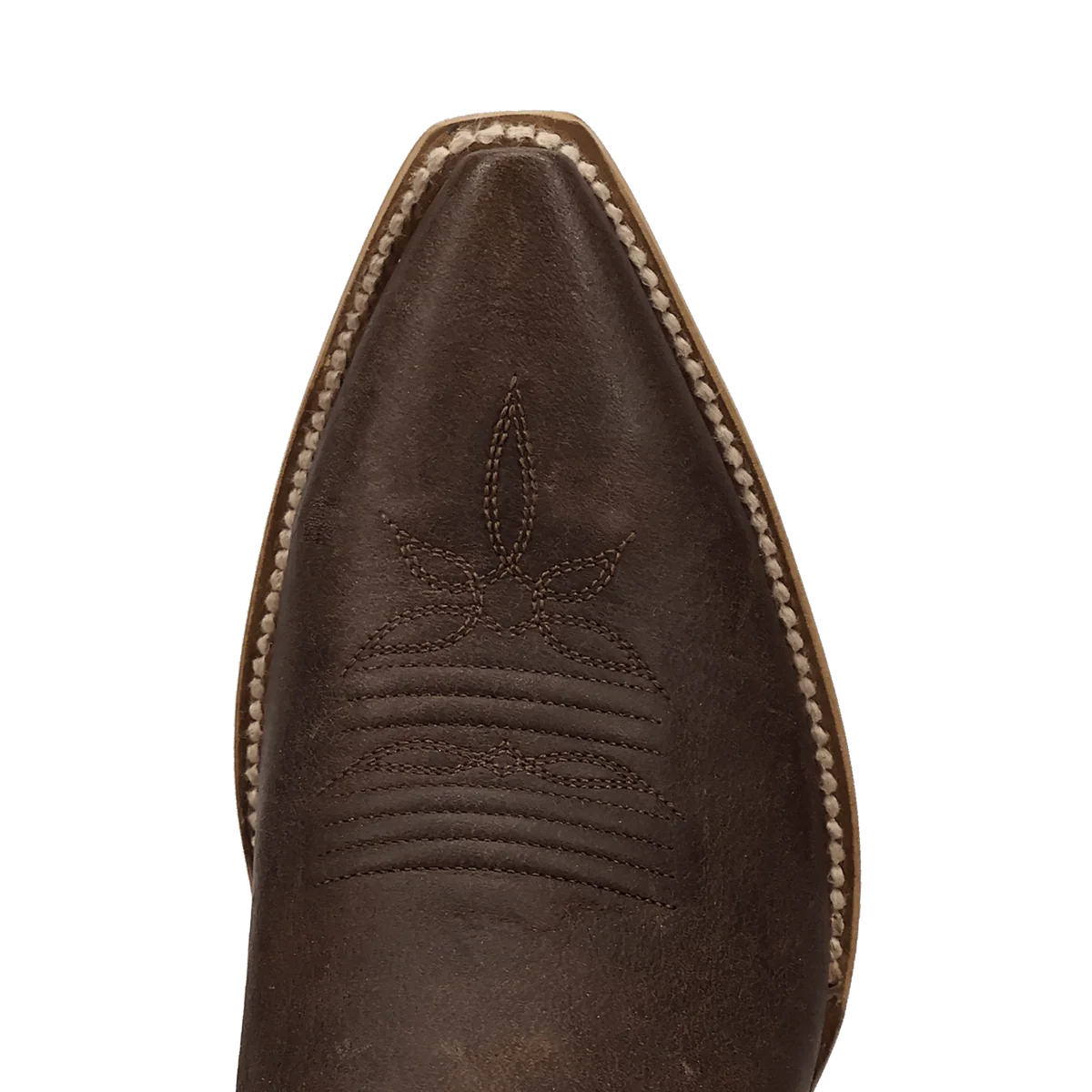 Prairie Dancer Brown Leather Fringe Women's Cowboy Boot by Dan Post