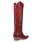 Heartland Red Knee High Leather Women's Cowboy Boot by Dan Post