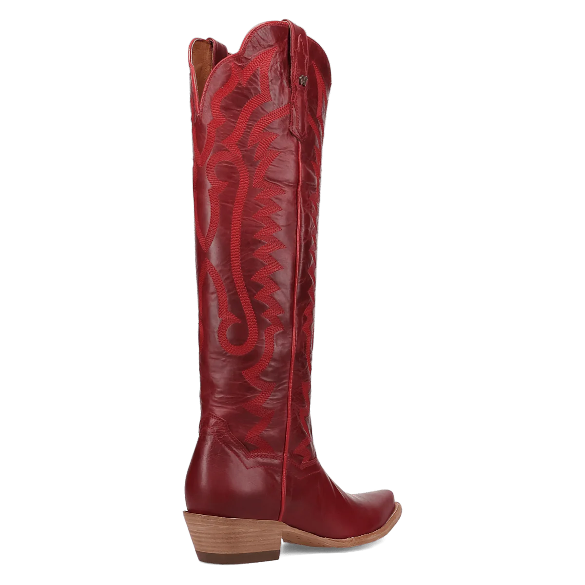 Heartland Red Knee High Leather Women's Cowboy Boot by Dan Post