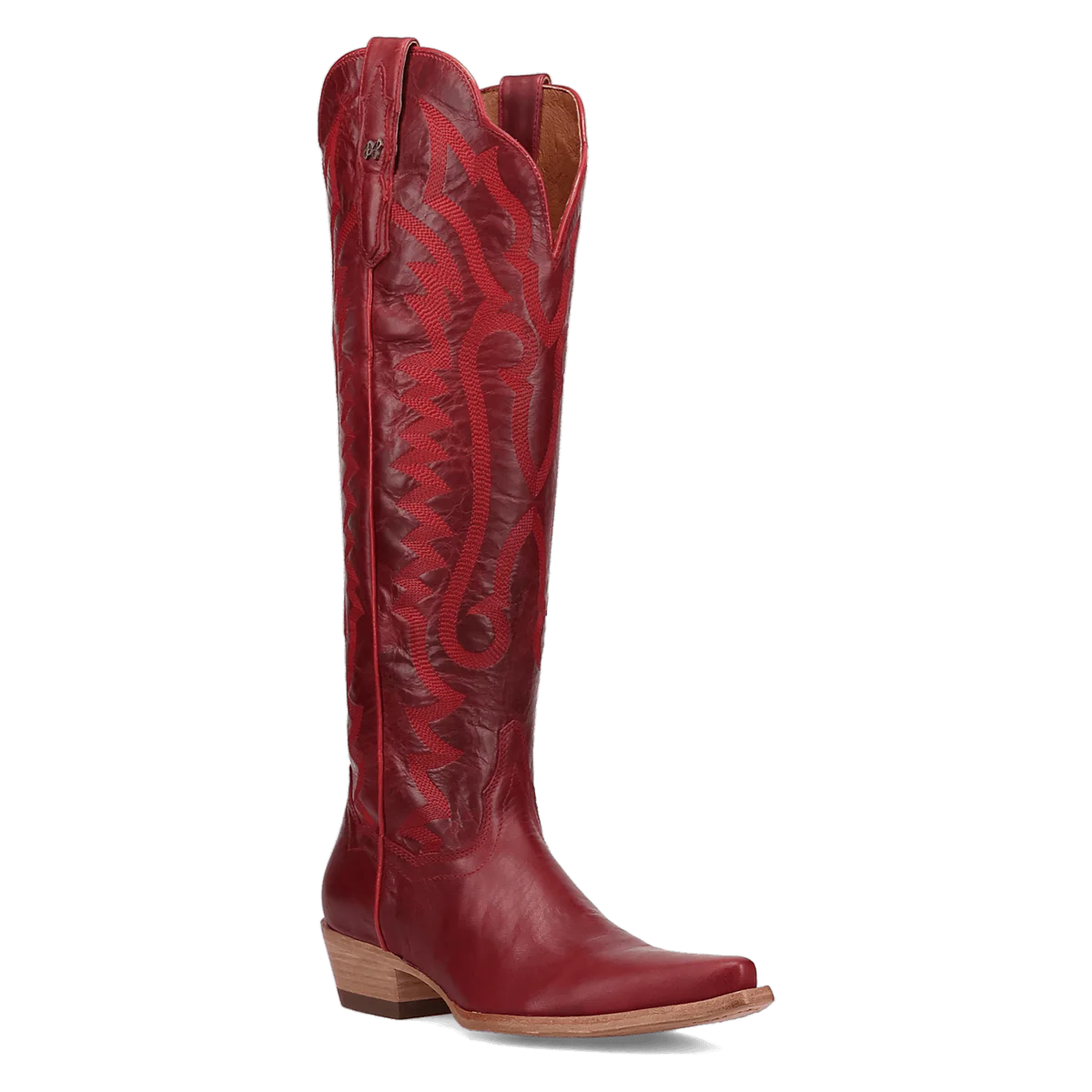 Heartland Red Knee High Leather Women's Cowboy Boot by Dan Post