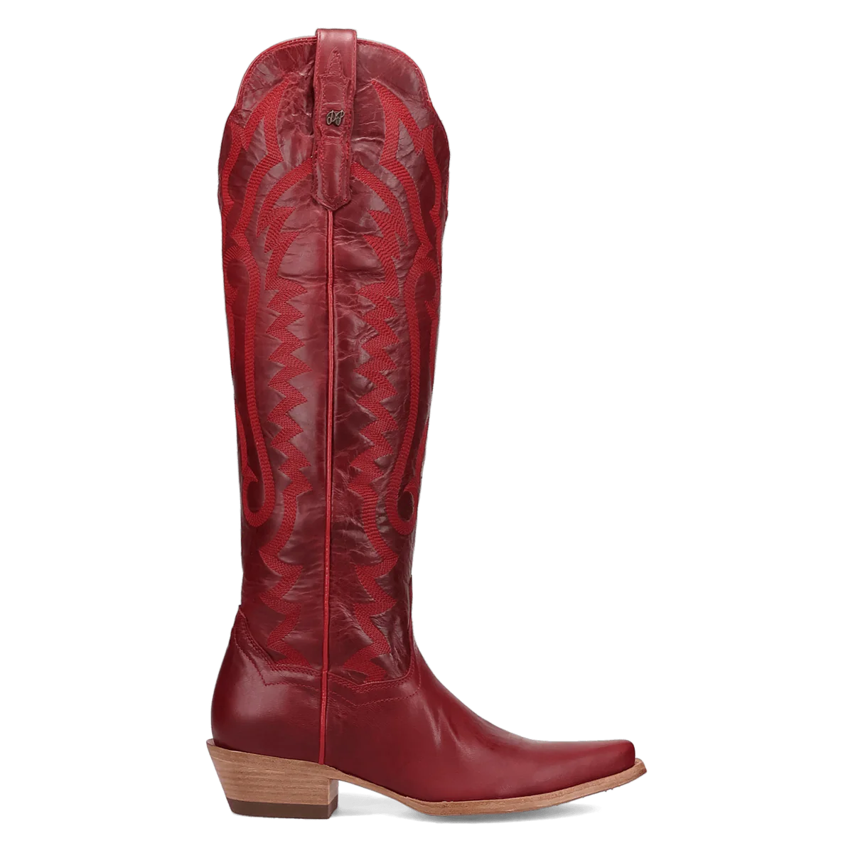 Heartland Red Knee High Leather Women's Cowboy Boot by Dan Post
