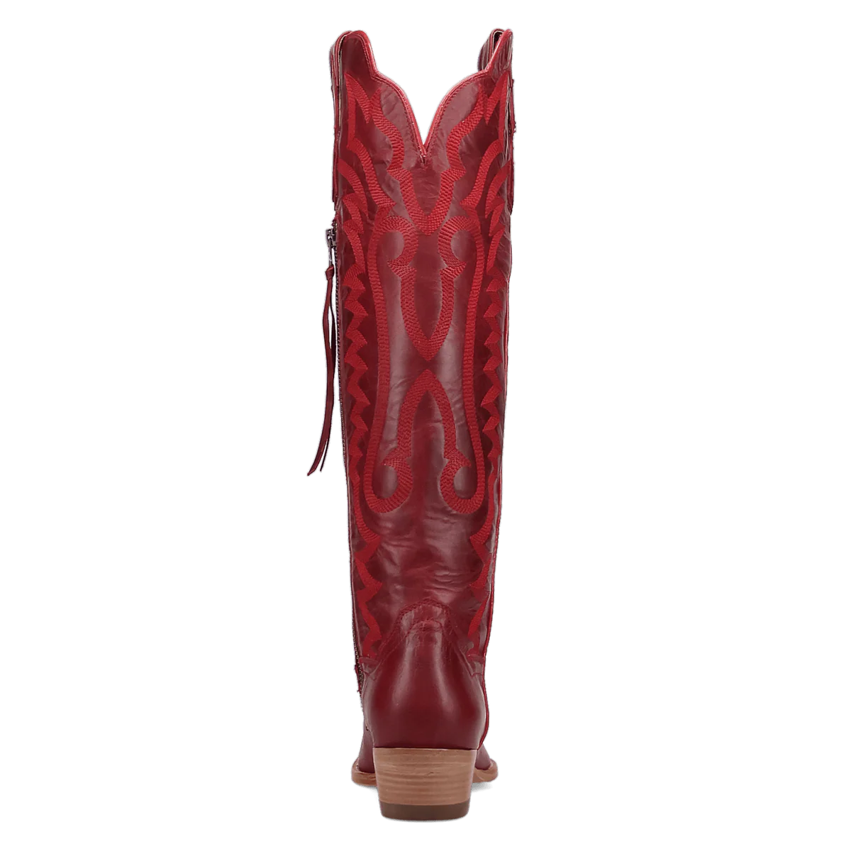 Heartland Red Knee High Leather Women's Cowboy Boot by Dan Post