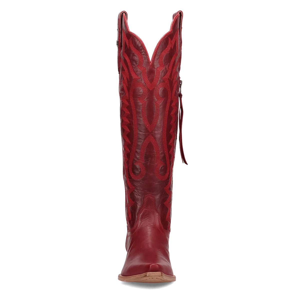 Heartland Red Knee High Leather Women's Cowboy Boot by Dan Post