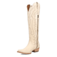 Heartland Bone Knee High Leather Women's Cowboy Boot by Dan Post