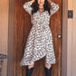 Cream Horse Cross Overlap Wrap Ruffle Dress Plus Size Bourbon Cowgirl