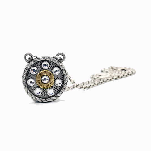 Round Rebel Bullet Necklace - Pretty Hunter