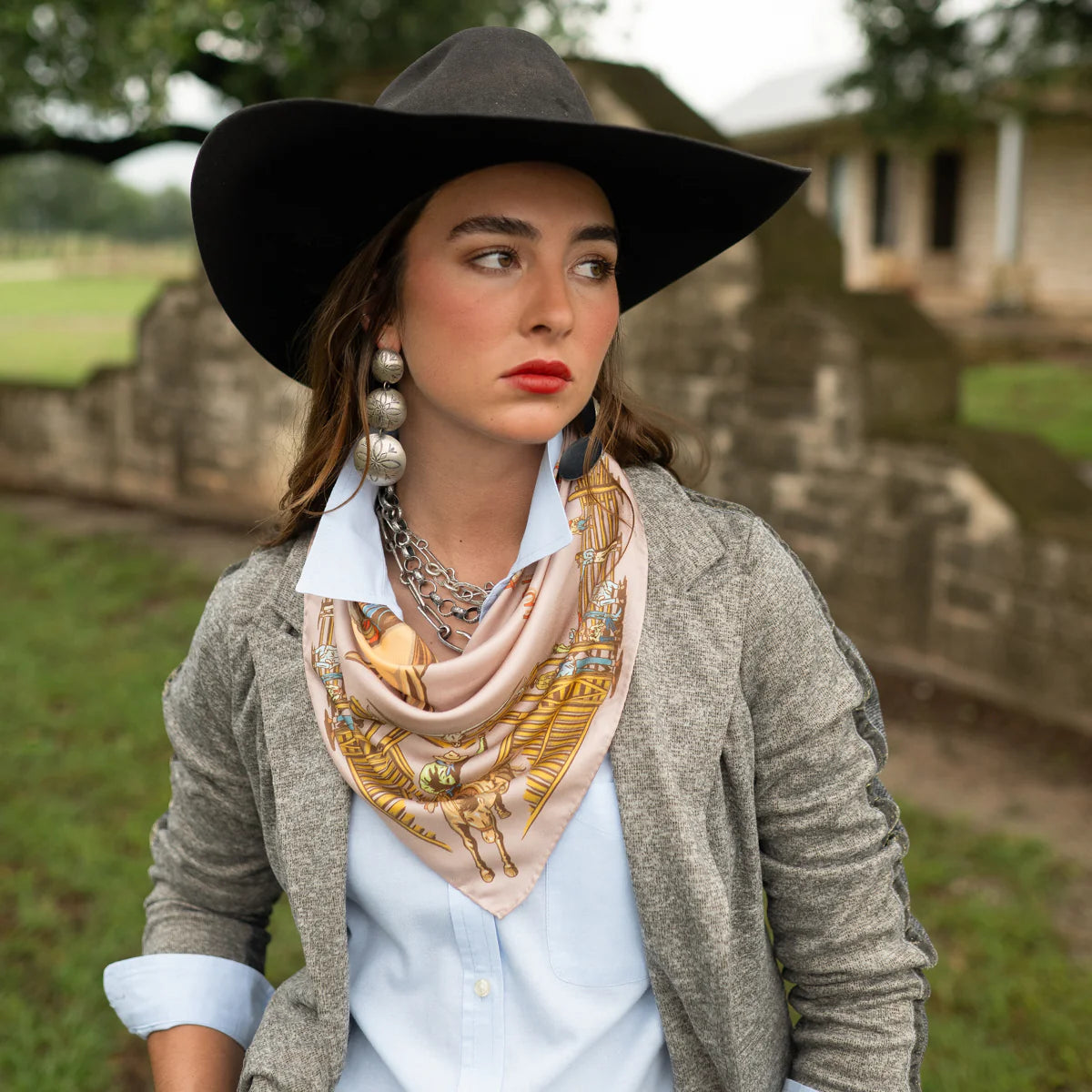 Back When They Bucked Wild Rag Scarf at Bourbon Cowgirl
