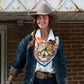 Cowboy Country Patriotic Wild Rag Silk Scarf Bandana