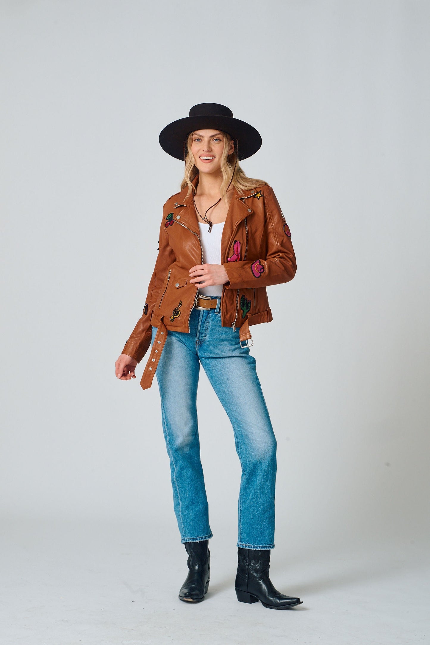 Nicole RF Leather Jacket