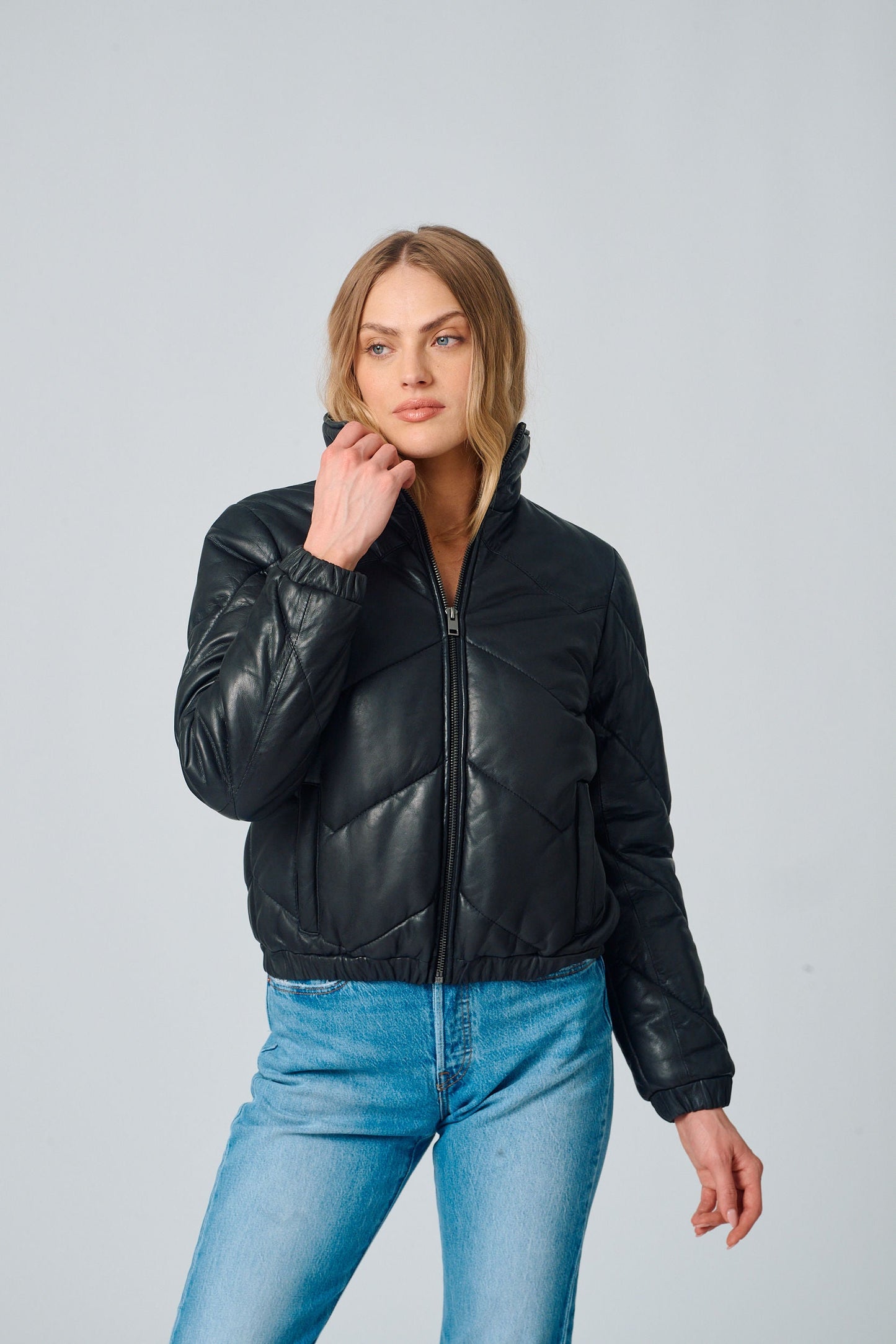 Nele CF Leather Jacket