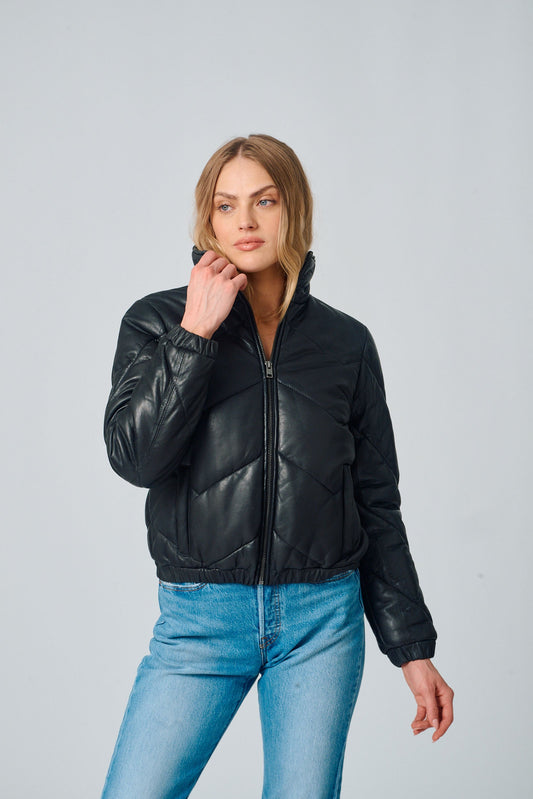 Nele CF Leather Jacket