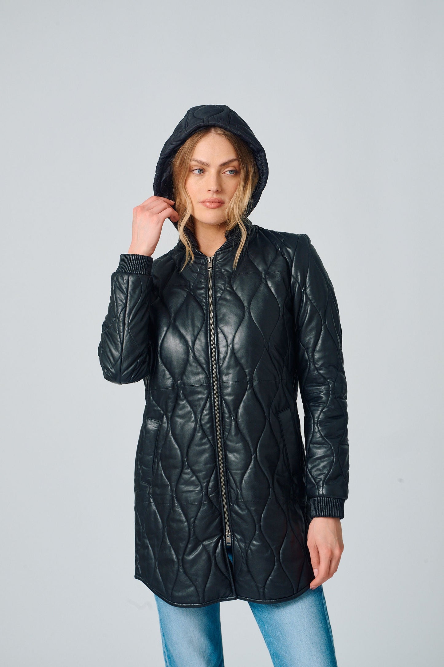 Arjeta CF Leather Jacket, Black