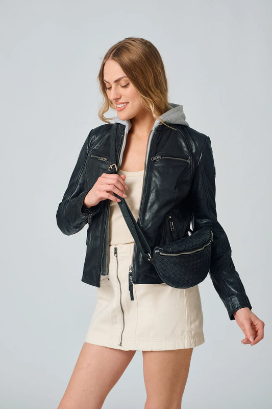 Nola RF Leather Jacket by Mauritius