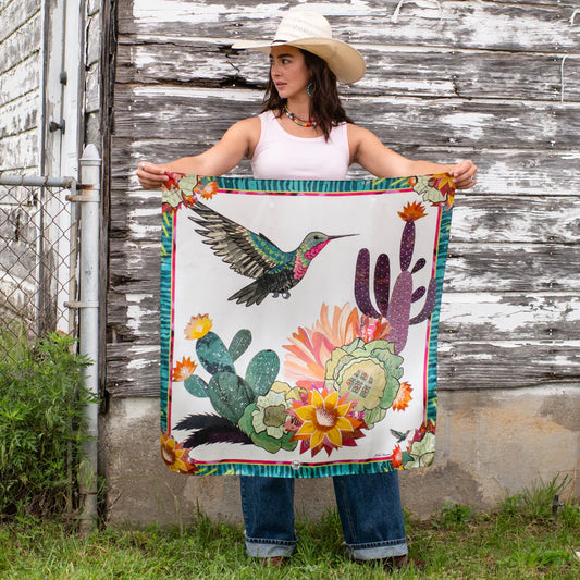 Cactus Bloom Bandana Wildrags at Bourbon Cowgir