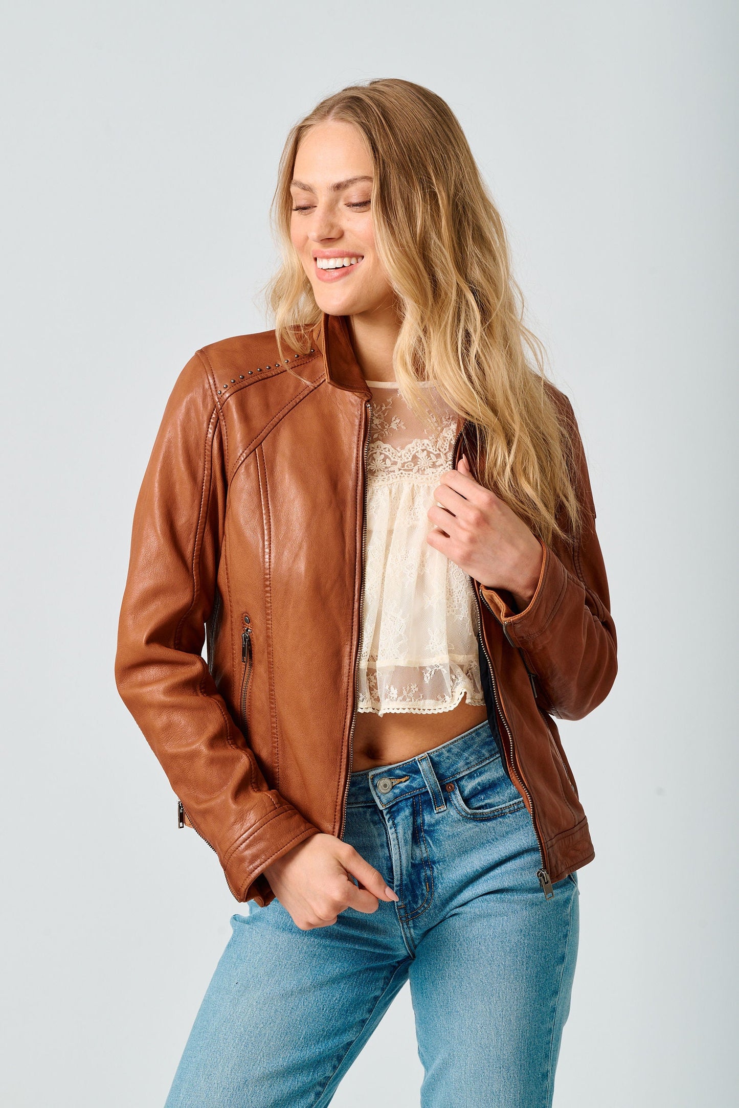 Sunny 2 RF Leather Jacket by Mauritius