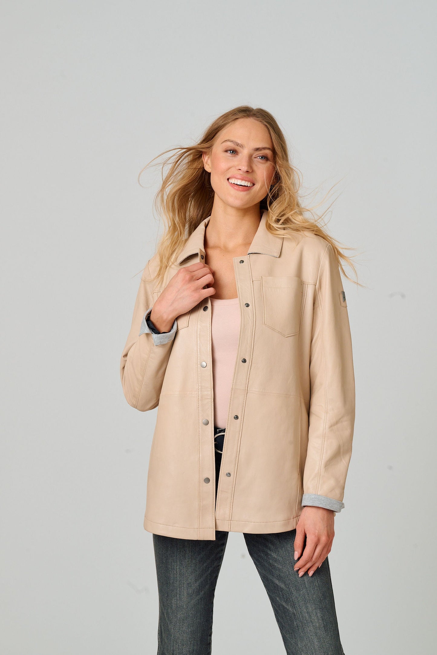 Nadya CF Leather Jacket