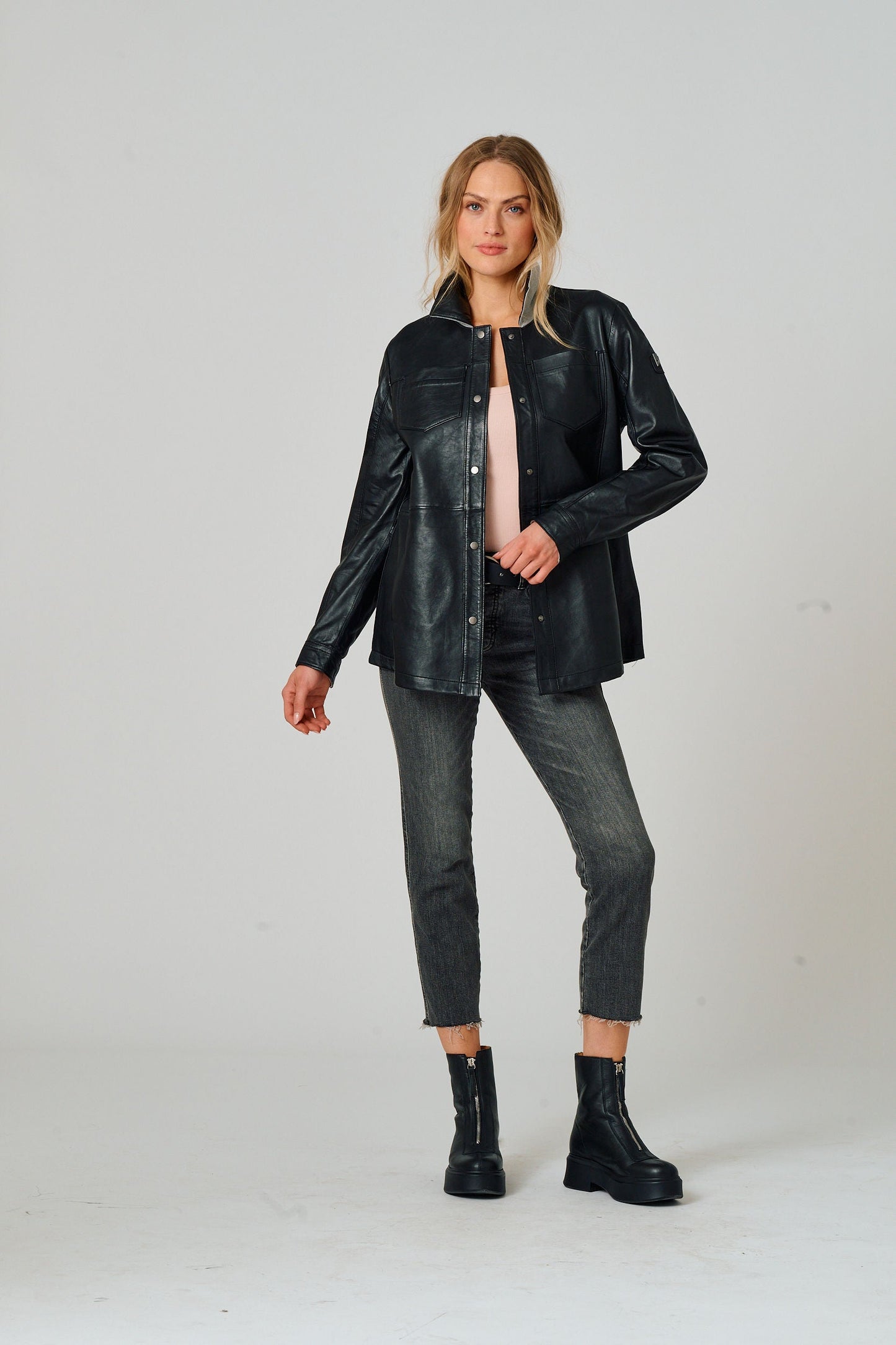 Nadya CF Leather Jacket
