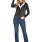 Cowgirl wearing DW98C06868 vest, jeans and hat.