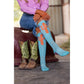 Take the Risk Turquoise Performance Boot Socks