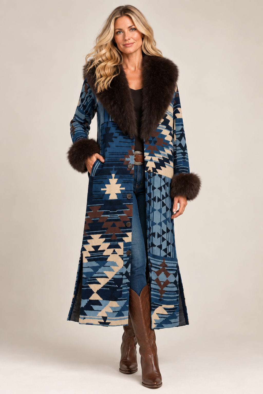 Dusting & Weaving Duster Coat by Double D Ranch