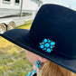 Complete Squash Blossom Set – Kingman Turquoise – Sterling Silver – Navajo Made by Wilson Dawes