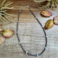 15" White Opal Necklace with Sterling Silver Pearls