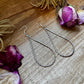 Sterling Silver Teardrop Rope Earrings – Lightweight