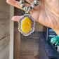 Bumblebee Jasper Pendant – Sterling Silver, Bright Yellow