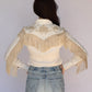 H Bar C Taos Women's Fringe Shirt in White